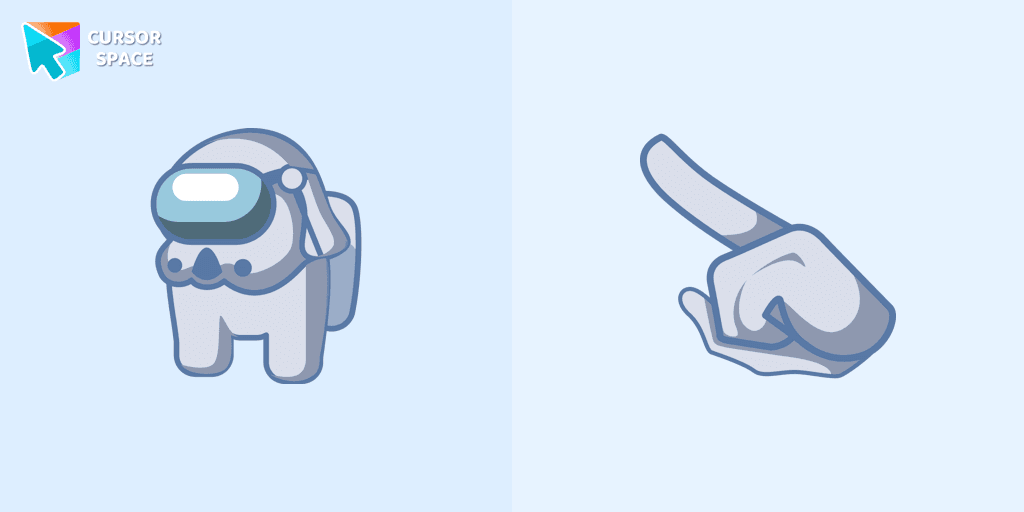 Among Us Clone Trooper Dogma Character cursor cursor pack